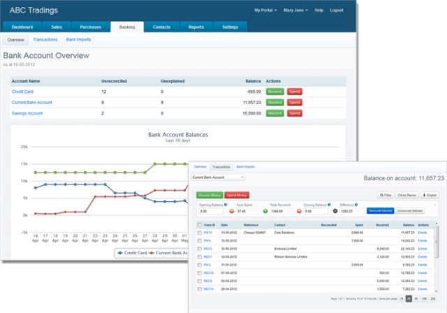 Intelligent Banking - eFolio Accounts - Online Accounting Software